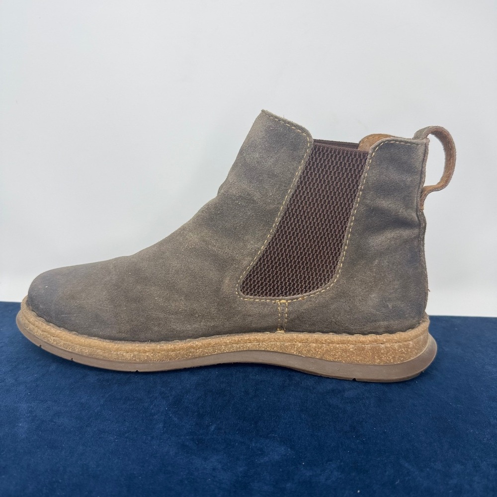 Born Brody Chelsea Boots Taupe Distressed Suede Ankle Chukka Size Men's 10.5 - Picture 4 of 12